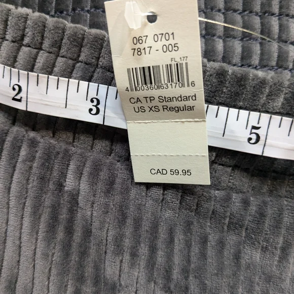 Gray Aerie size Xs Flare velour pants - Picture 2 of 4